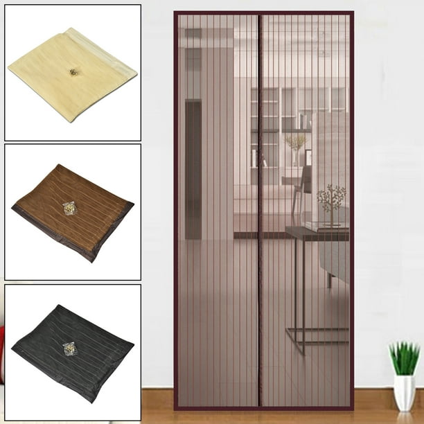 Magnetic Fastening Magic Curtain Fly Bug Insect Mosquitos Screen Print Door Mesh